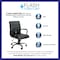Flash Furniture Mid-Back Black LeatherSoft Executive Swivel Chair GO-2286M-BK-BK-GG - alternate 7
